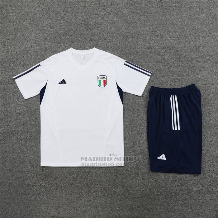 Chandal del Italia Manga Corta 2023-2024 Blanco - Pantalon Corto